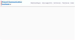 Desktop Screenshot of frenchcommunicationinstitute.org